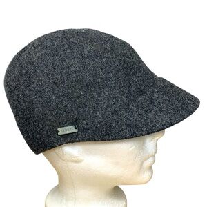 Kangol Colette Wool Cap Charcoal Gray Sz S Unisex Trilby Hat Eclectic Grandpa